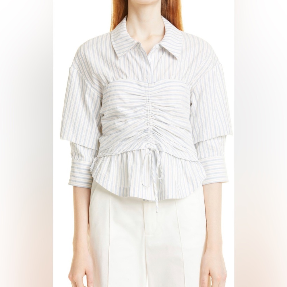 Super cute Jonathan Simkhai stripe shirt. NWT